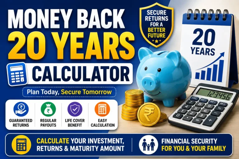 LIC Money Back 20 Years Calculator