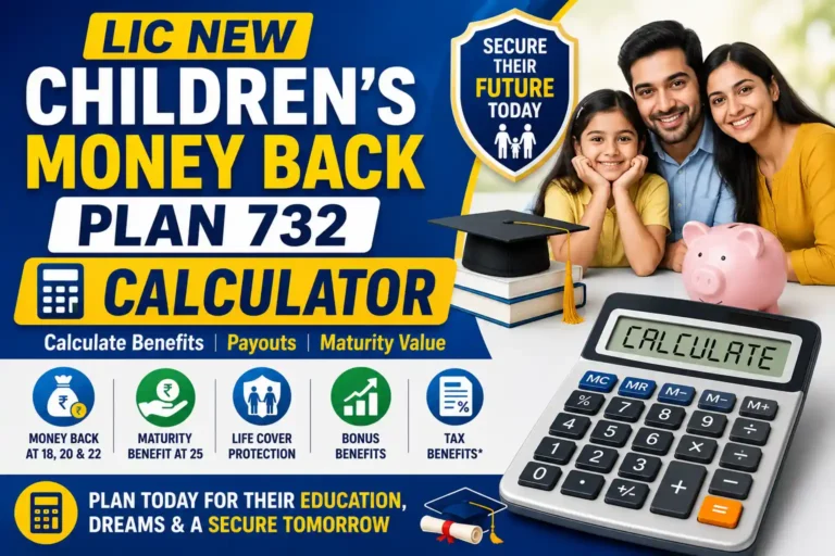 LIC New Children’s Money Back Plan 732