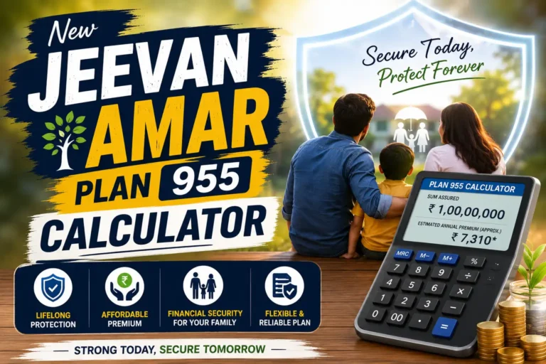 LIC New Jeevan Amar Plan 955 Calculator