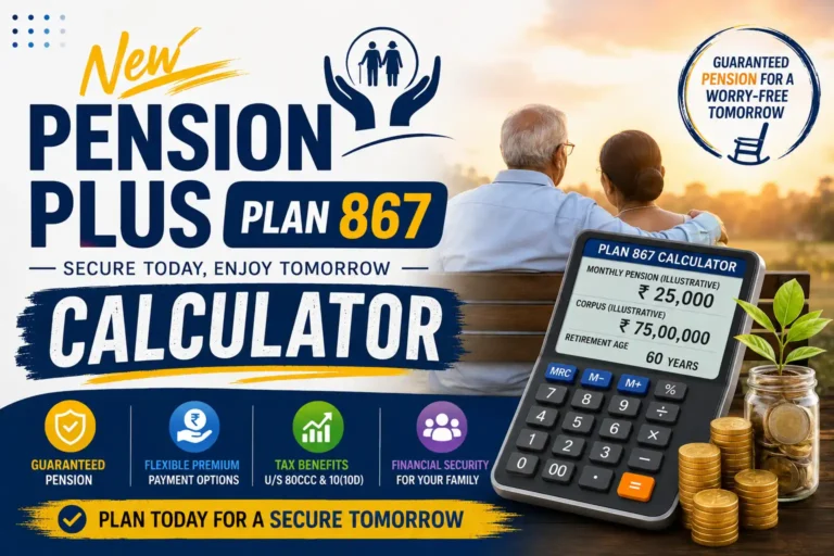 LIC New Pension Plus Plan 867 Calculator