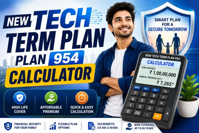 LIC New Tech Term Plan 954 Calculator