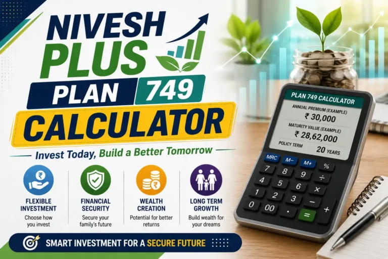 LIC Nivesh Plus Plan 749 Calculator