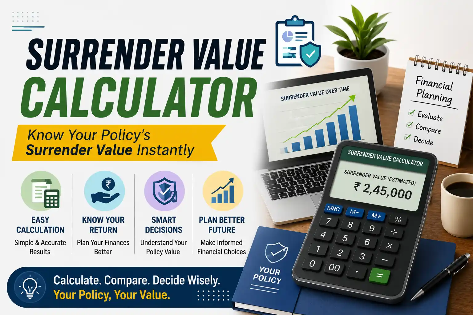LIC Surrender Value Calculator 2026: Check Online Instantly